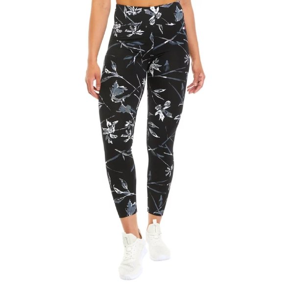 new Tommy Hilfiger Sport Women's Floral High Rise Printed Leggings - Size Medium - Picture 3 of 6